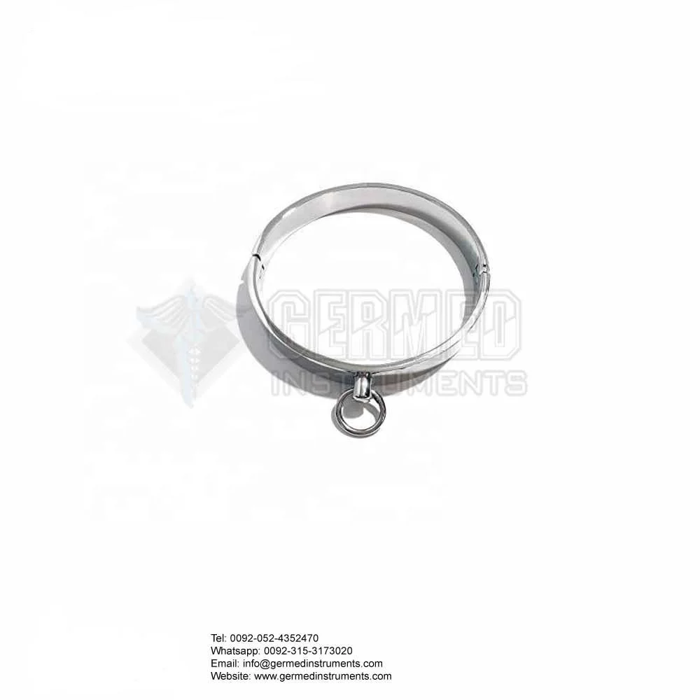 Professional Bondage Fetish Flat Steel Slave Collar / Steel Collar BDSM Toys