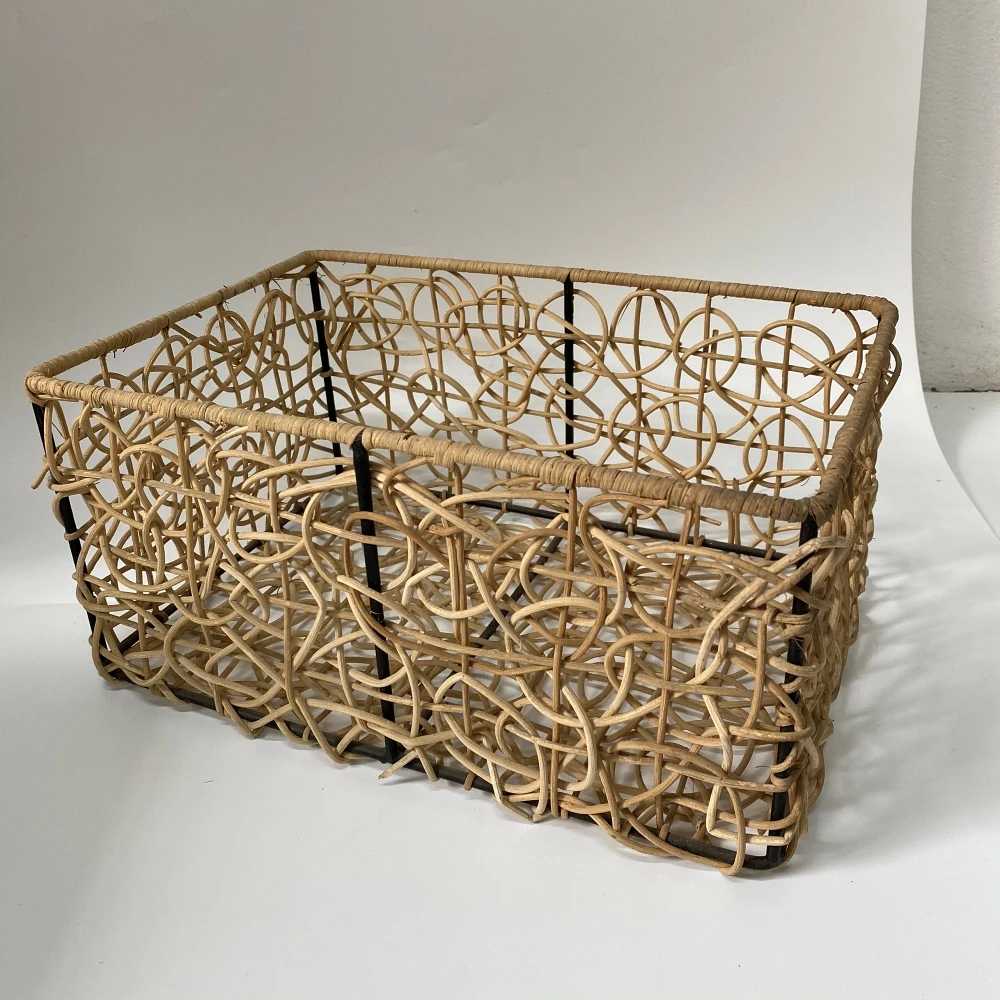 Hot Rattan Wicker Laundry Storage Basket With New Style Low Cost - Decorative Basket Natural Rattan Made in Viet Nam - OEM ODM