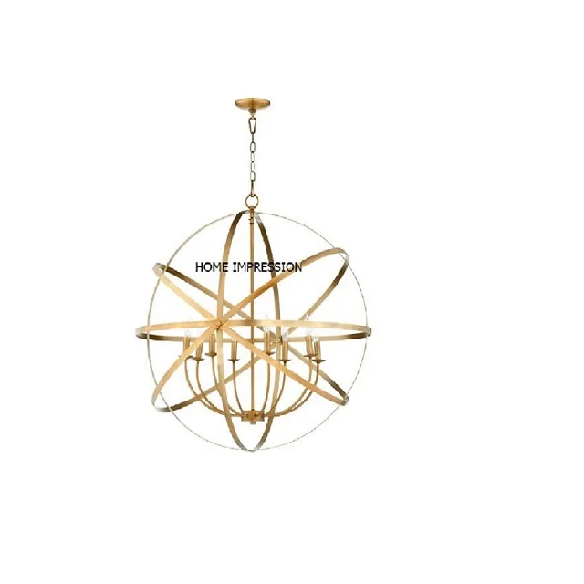 Modern Gold Hanging Luxury Chandelier Handmade Decorative Gold Antique Chandelier For Lighting Accessories In Cheapest Price