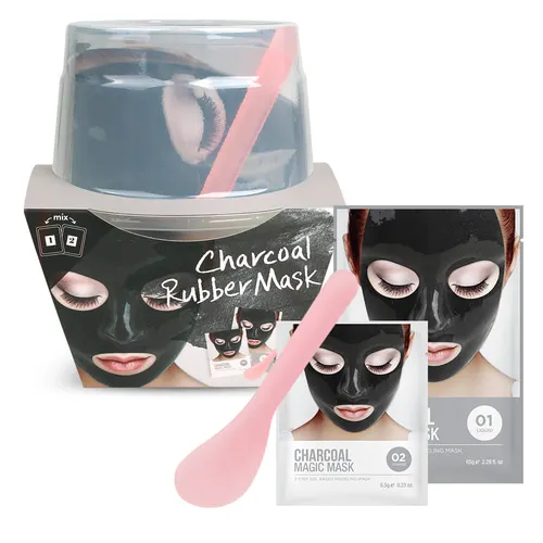 Made in Korea OEM ODM Hydrojelly powder SPA Face mask Peel Off Charcoal rubber jelly mask