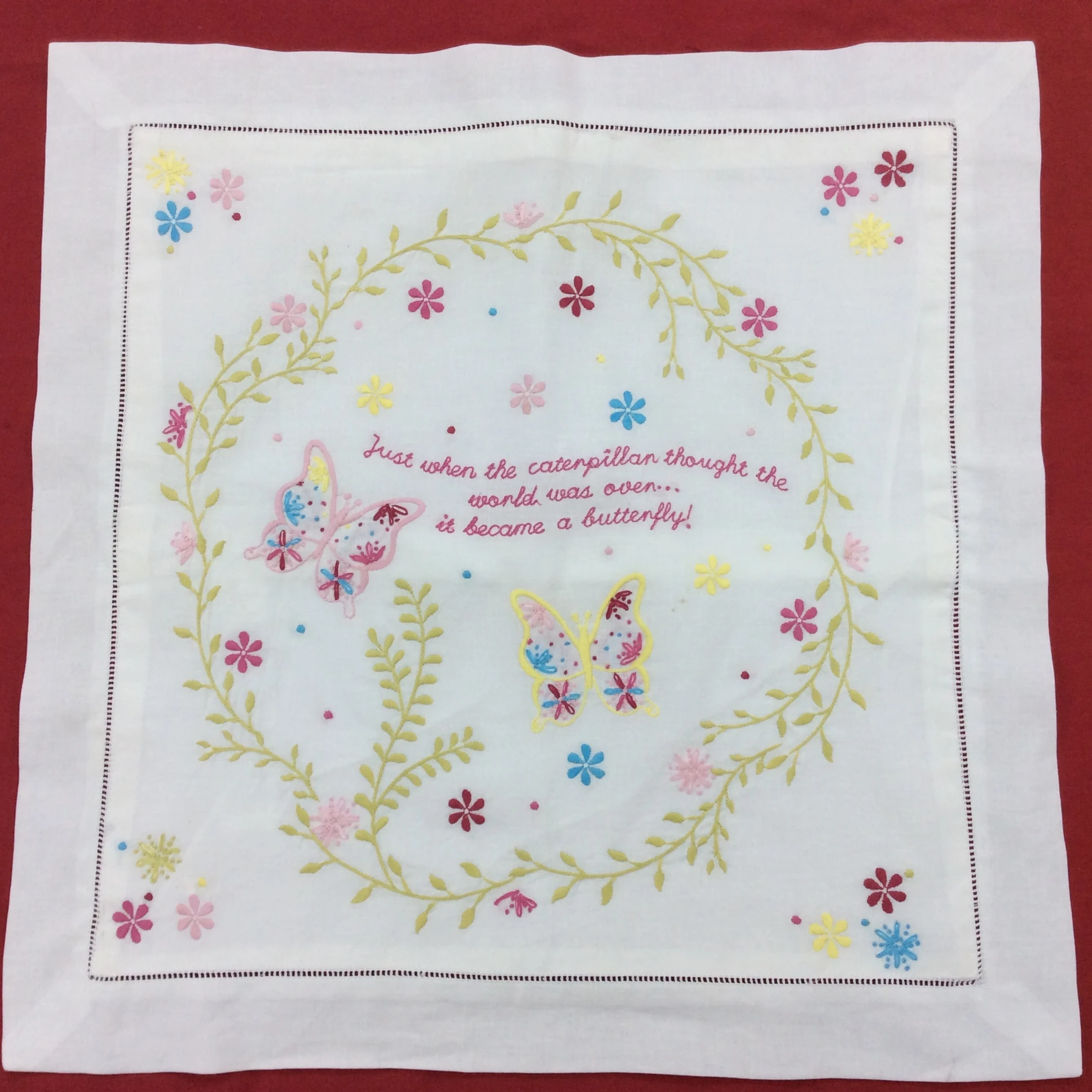 
Best selling handkerchief embroidery 