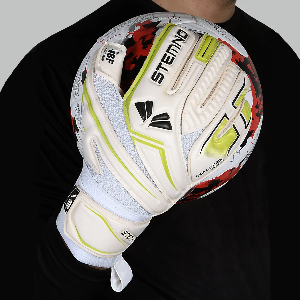  Оптовая продажа для детей и взрослых размер футбольные перчатки вратаря немецкий латексный стиль футбола