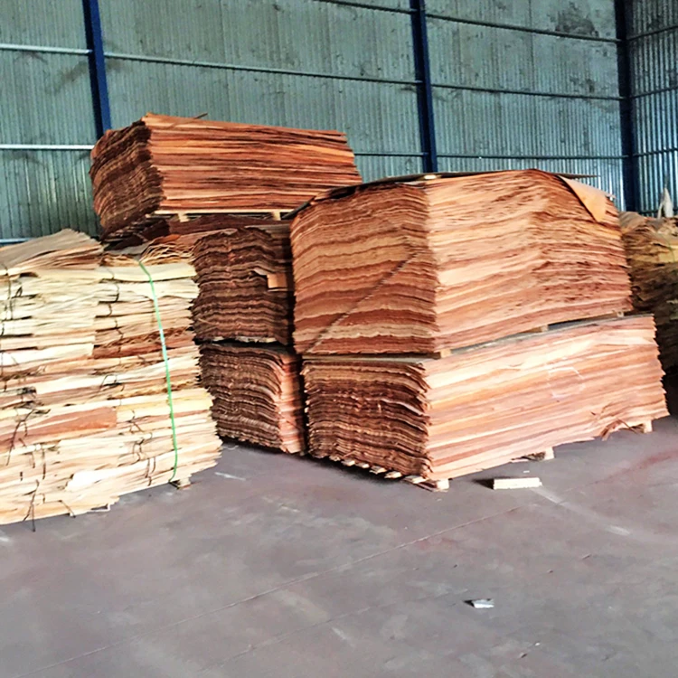 Wholesale cheap keruing face 100% natural wood veneer 0.3mm ready to ship from manufacturer Vietnam