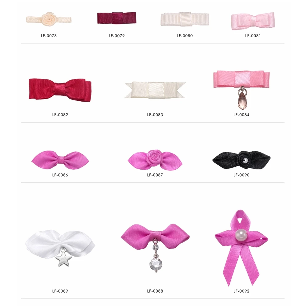 OEM Decorative Fabric Ribbon Bow for Underwear Accessories Small Satin Ribbon Bows