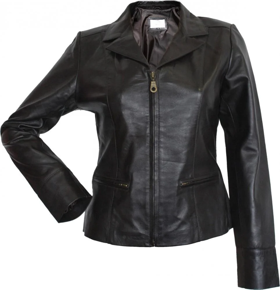 
Sheepskin Plain Winter Leather Jacket Sheep Leather Lady Leather Jacket 