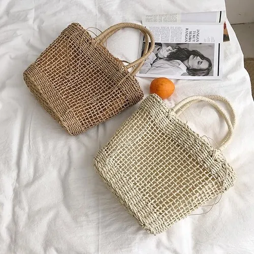 ECO-friendly Seagrass Handmade Bag, Seagrass Decor Bag, Seagrass Bag With Handle made in Vietnam