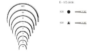 Surgical Reusable Non-sterile Eye McGowan 1/2 Heavy Taper Point Surgical Needles for Surgical Applications