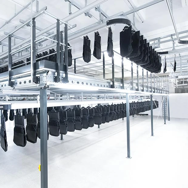 Overhead Hanging Conveyor/Sorter  Garment Industry