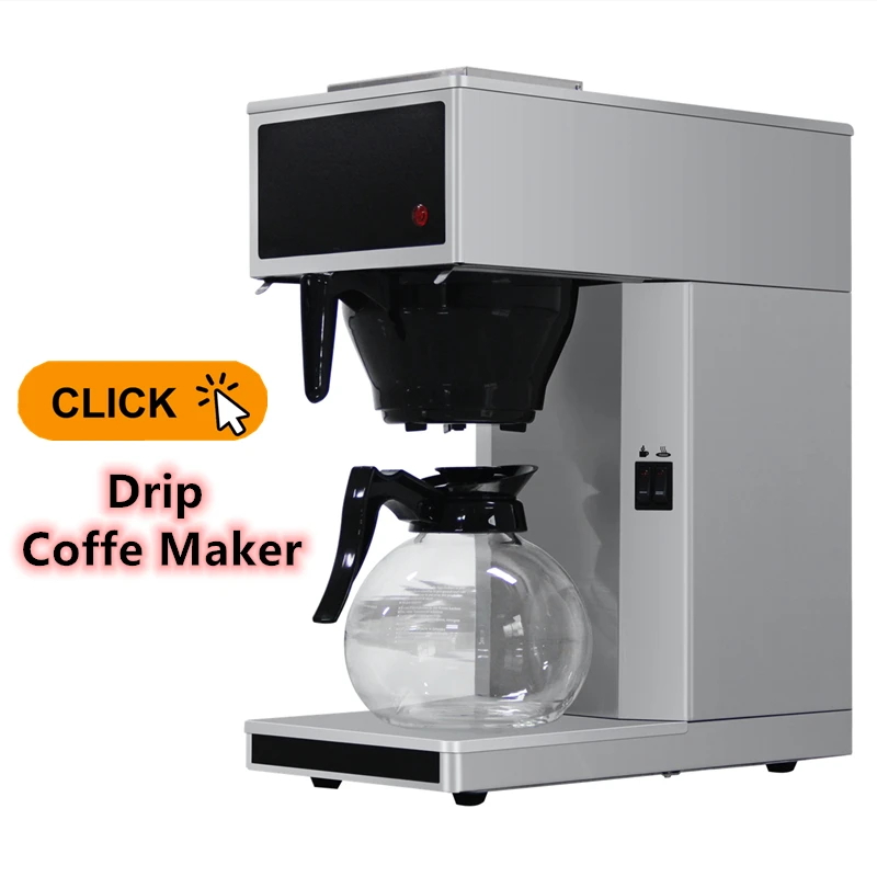 Commercial electric kahve makines cafetera Distilling cafe 10 cup mini drip Coffee Makers filter set home drip coffee machines