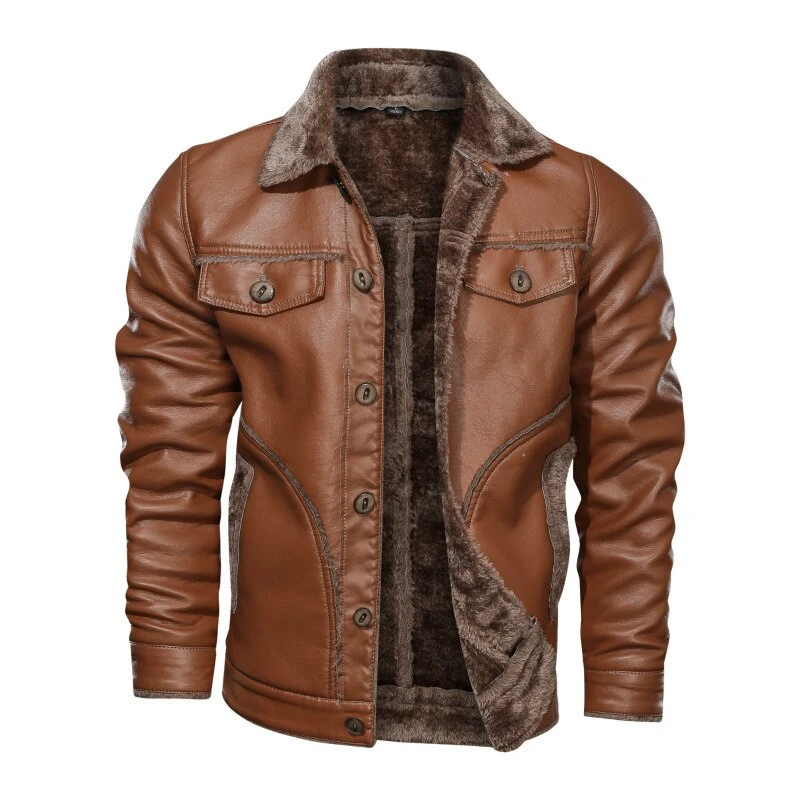 Top High Quality Leather Jacket Cow Hide Inner Fur with Original Pure Premium Quality for Men Wool / Viscose Shell Racer Jacket