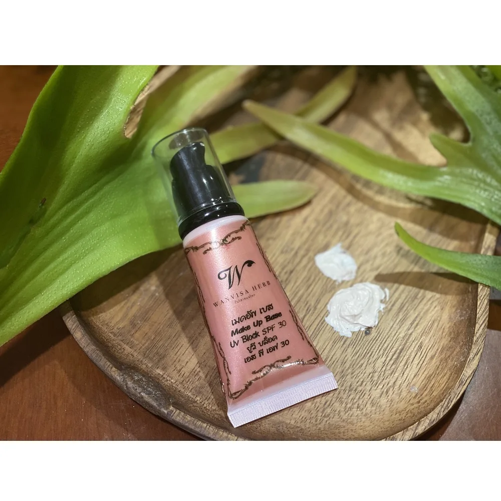 
Thailand Whitening Waterproof Sunscreen Shiny Face Make Up Base With Herbal Ingredient 