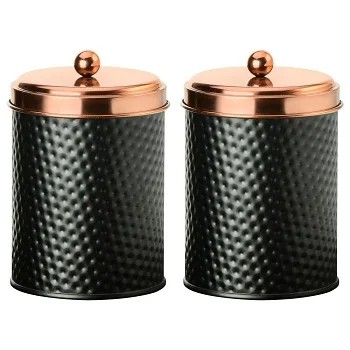 Simple Metal Design Storage Jar Plated Finishing Cookies Pots And Container For Home Decor Restaurant And Hotel Design
