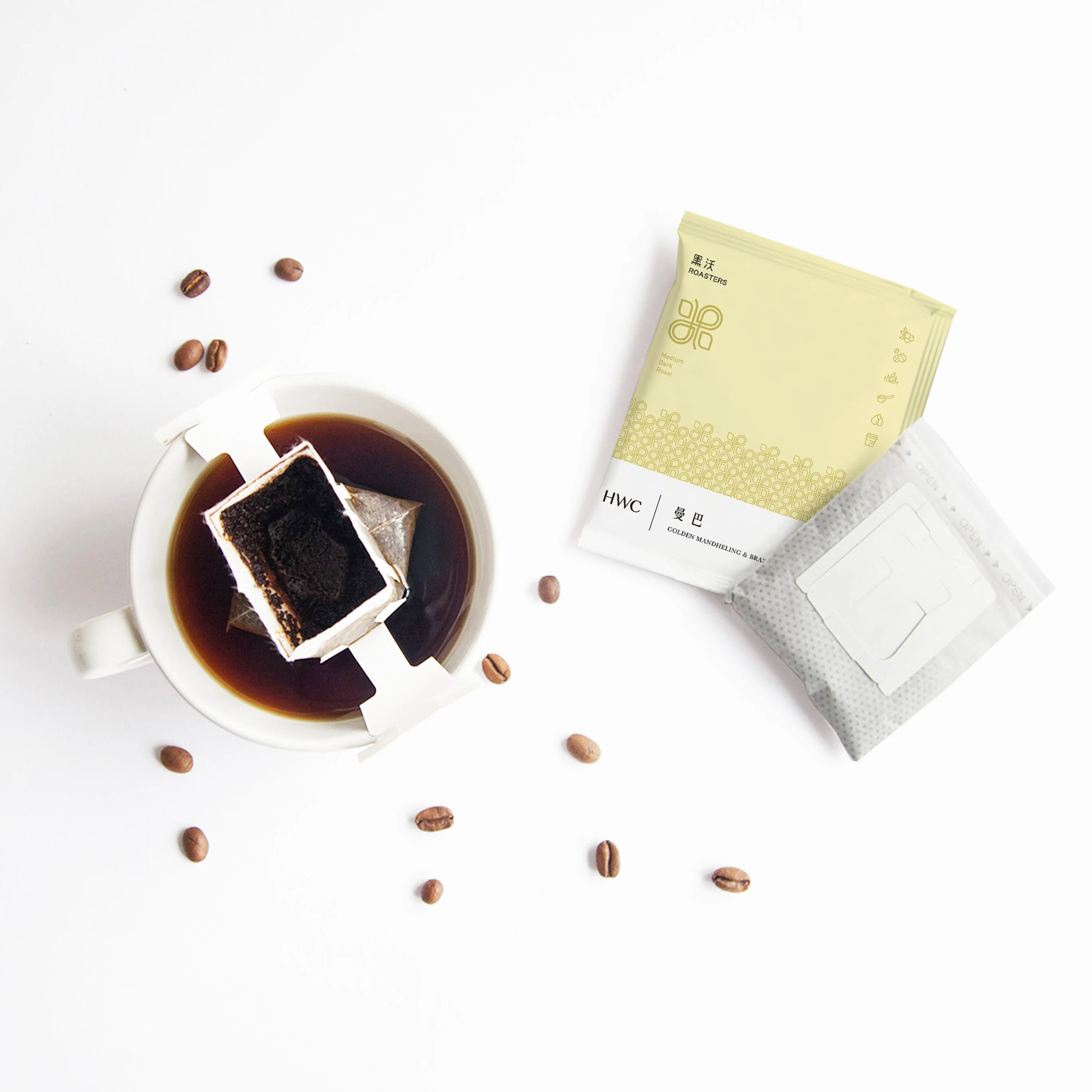 Ready to Ship HWC good sell unique flavor drip coffee set drip bag ground coffee for 9 pcs / box