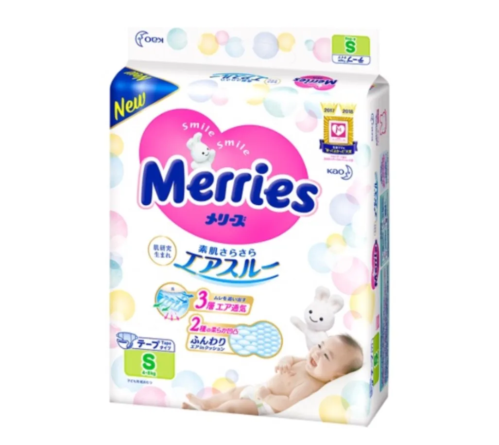 Japanese Kao Merries soft touch disposable baby diaper size 5