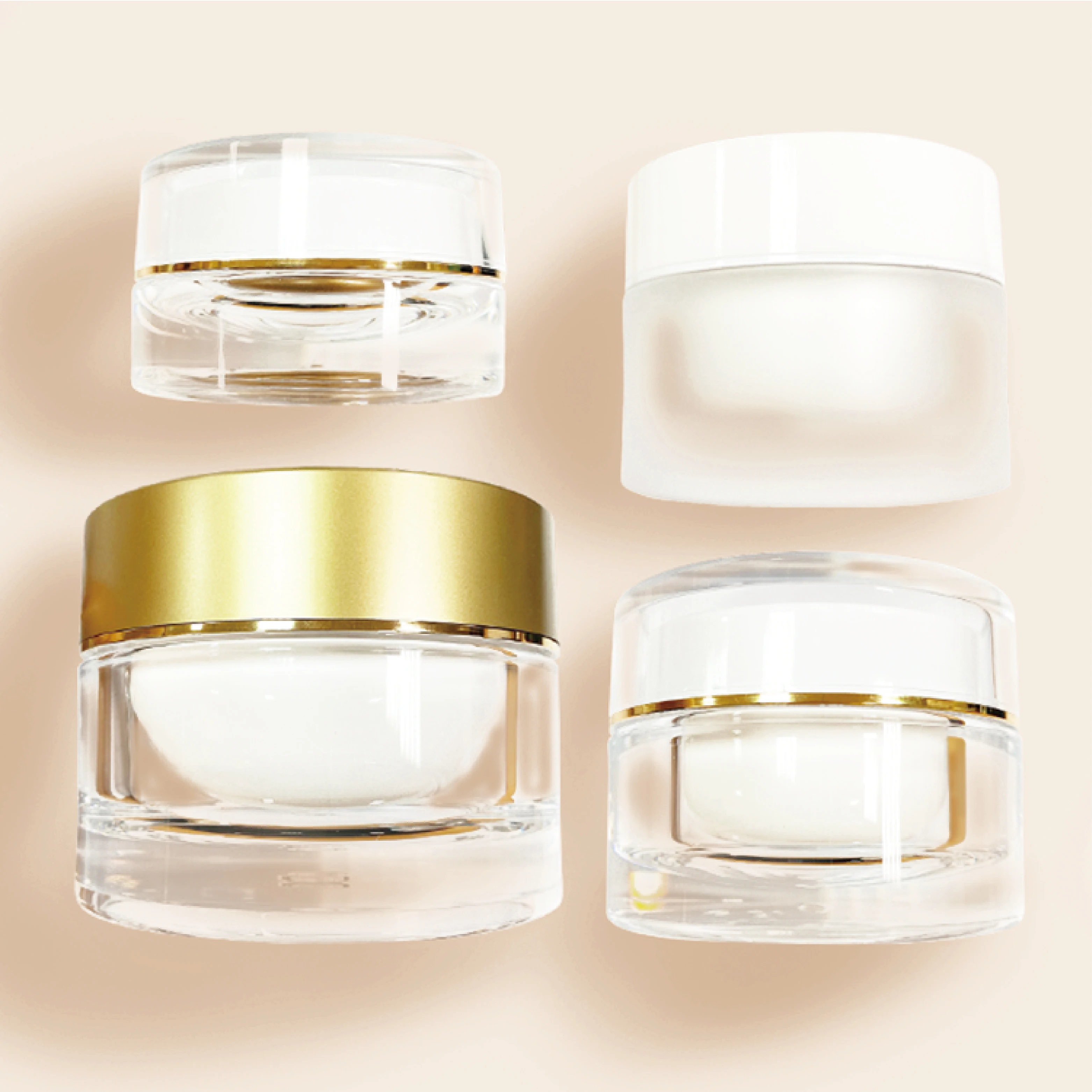 
Высококачественная круглая банка с двойными стенками, косметическая упаковка для ухода за кожей 