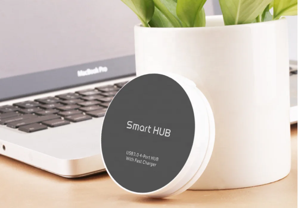 Factory Private Mould Smart USB 3.0 4 Port HUB with fast charger