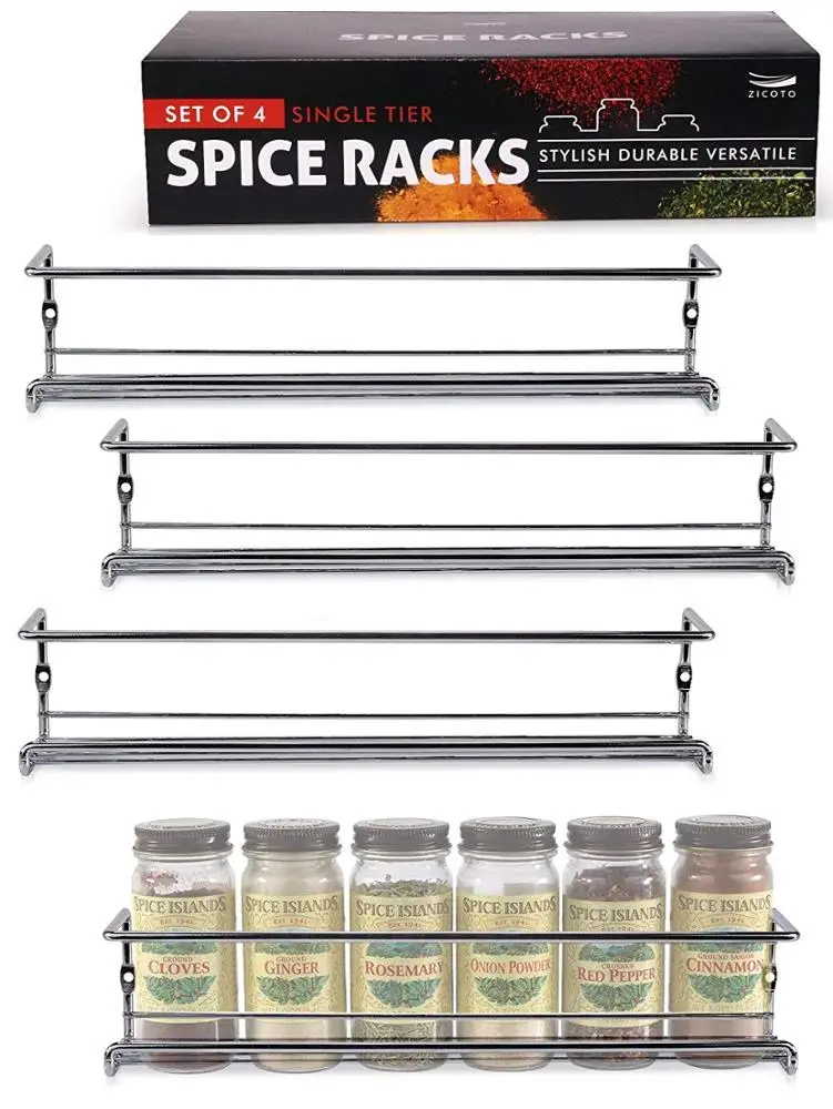 Kitchen spice storage holder/ spice jar wall rack/ plate and dish rack