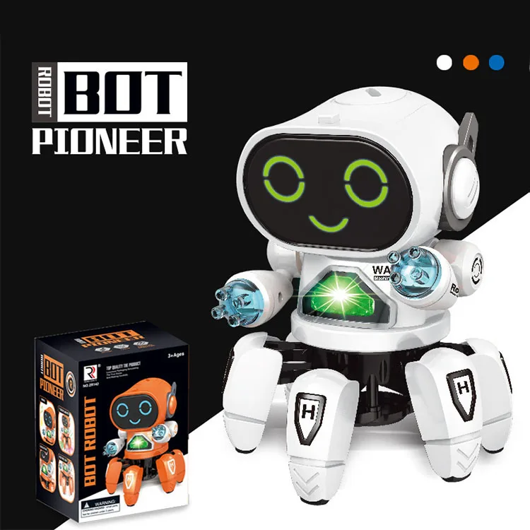 2022 Colorful Glowing Singing Smart Intelligent Robot Toys For Kids