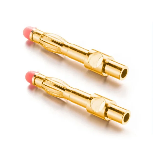 Custom bullet connector 4mm banana plug 4mm socket M4 thread nickle plating
