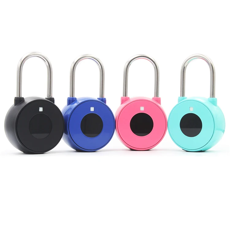 Smart Pad Lock Blue Tooth Intelligent Fingerprint Portable Padlock Security Safety Padlock for Suitcase and Bag
