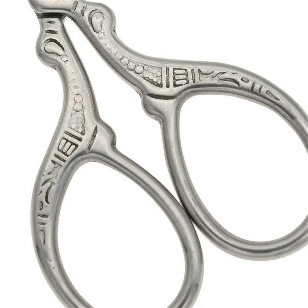  Швейные ножницы винтажные из нержавеющей стали в европейском стиле с цветочным узором для портной рукоделия