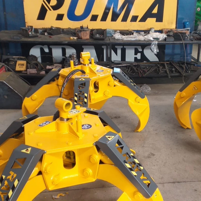 High Quality Puma Crane Scrap Loading Attachment Construction Industries Featuring New Grapples Gear Pump Motor Core Components
