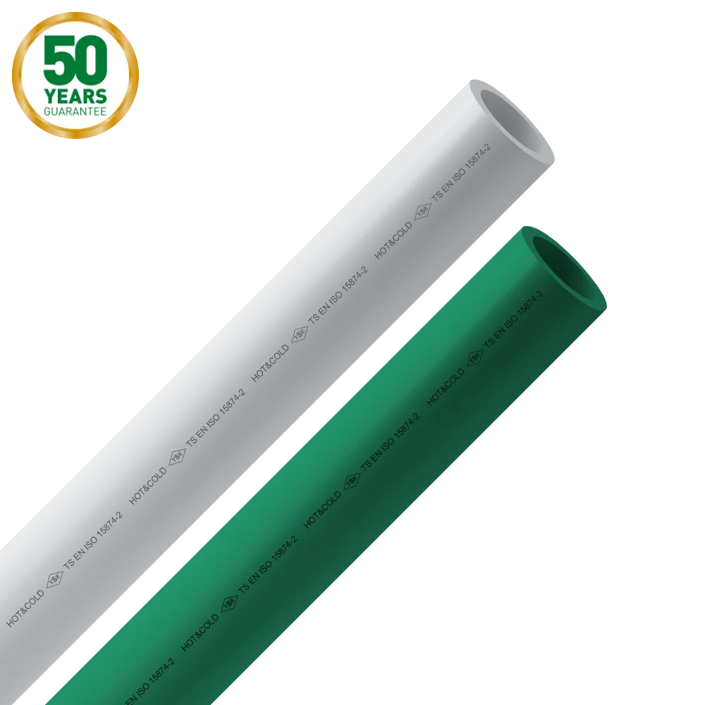 PPR Pipe and Fitting for Cold and Hot Made in Turkey- PN16 PN20, 20mm, 25mm, 32mm, 40mm-125mm Polypropylene pipes for bathroom