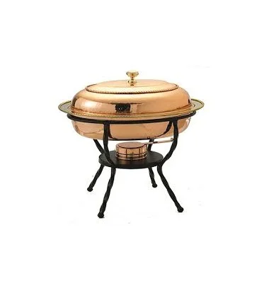 Reasonable Rate Chaffing Dish Handmade Buffet High Quality Decorative Table Top Copper Double Boiler Cooking Utensil