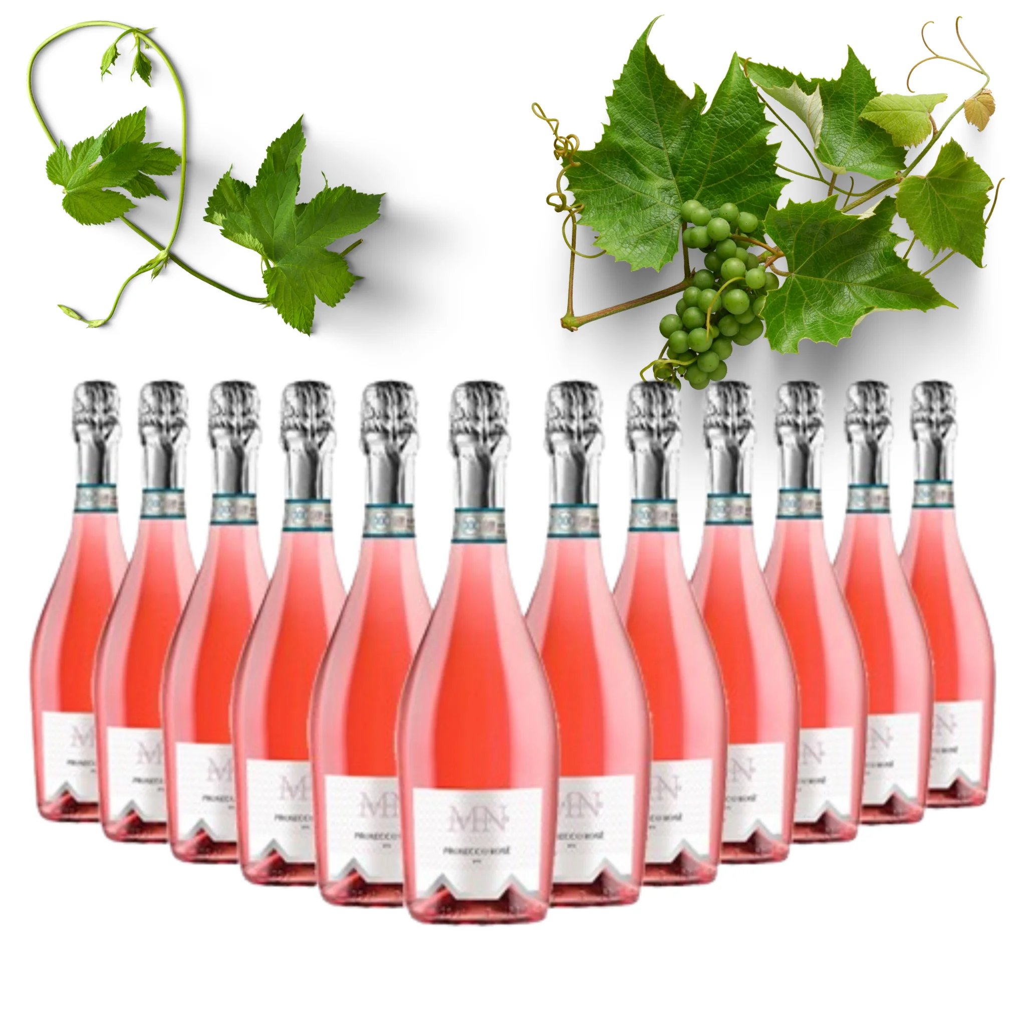 Top Italian Prosecco DOC Rose - Musti Nobilis - Rose Sparkling Wine - Wine bottles 750 ml alcohol 11%