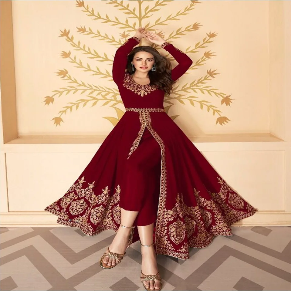 indian designer Fox embroidery Georgette salwar suit with dupatta for women exclusive collection 2023