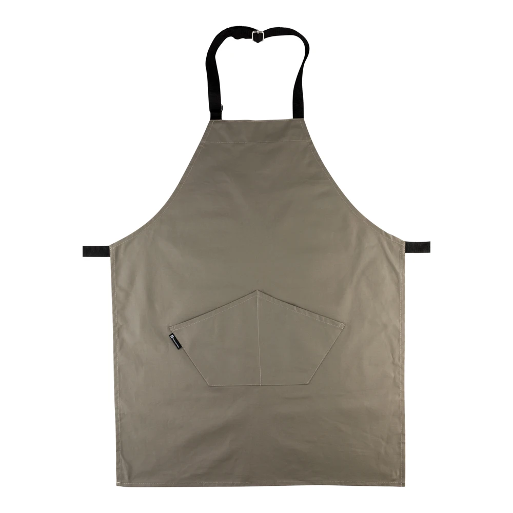 
Gray Cotton Cooking Apron - Flame Retardant - 32