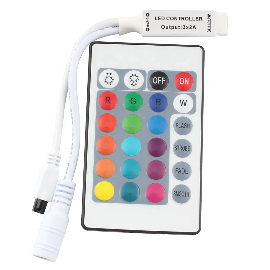 DC 12V 24V RGB Led Controller 24 Key 44 Key LED IR Remote Control For Led Strip 5050 2835 3528 5630