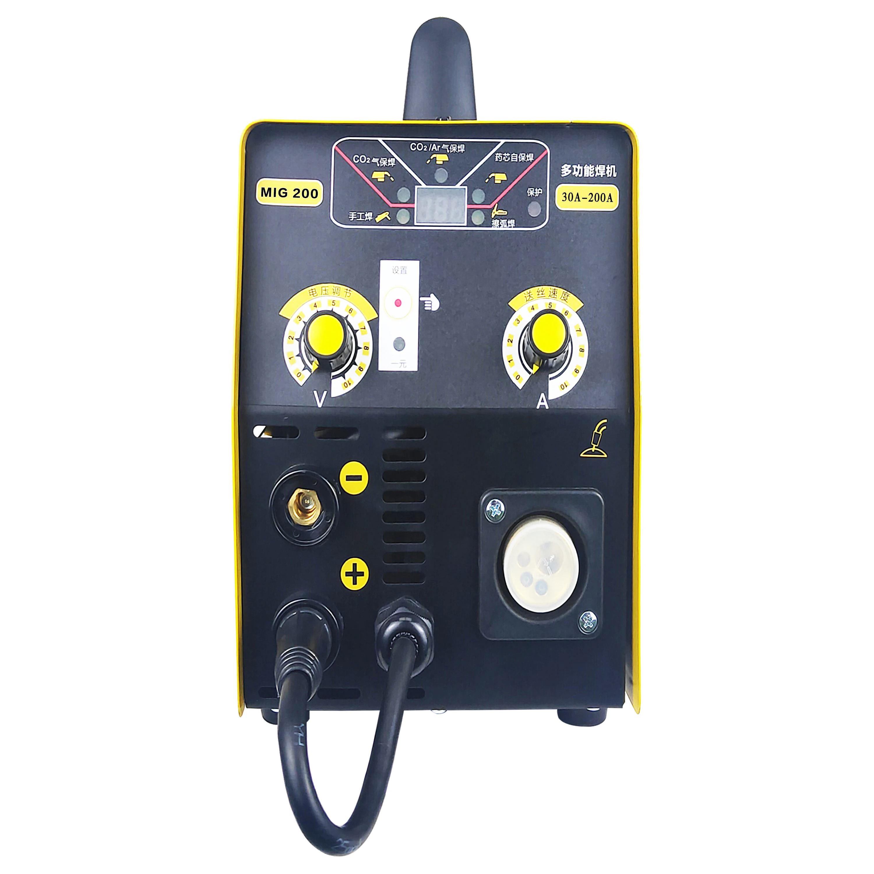 
Portable multifunctional 5 in 1 200amp 5Kg flux-cored wire IGBT Inverter MIG/MAG Welding Machine 