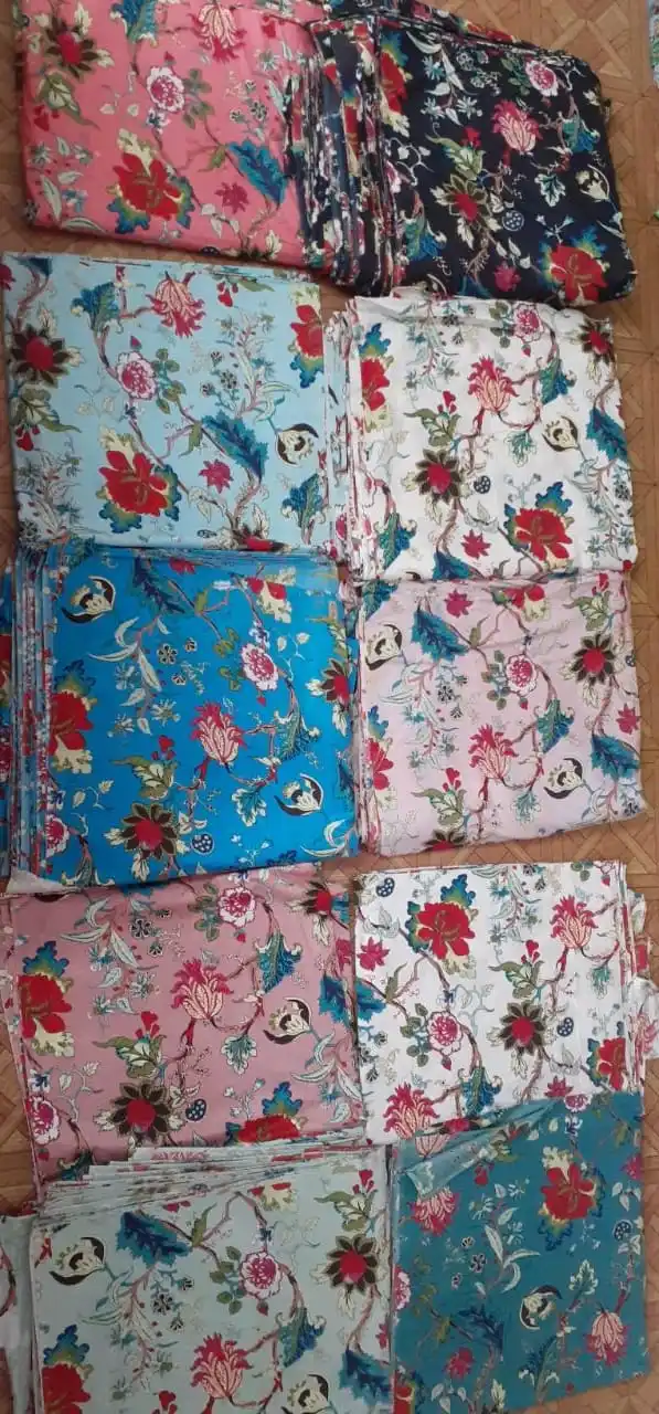 Indian Wholesaler And Manufacturer Of Handmade Cotton Printed And Running Fabric Dress Raw Material