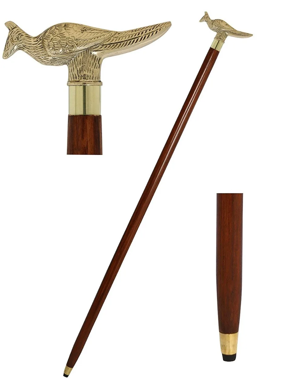 Handmade Wooden Walking Sticks with Carved Decorative Models Unique Customizable Patterned Canes
