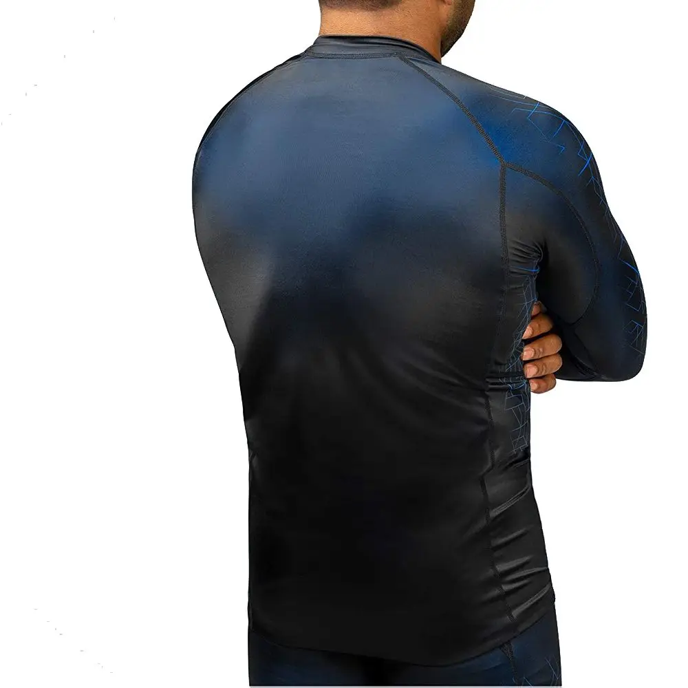 
MMA Rash Guards For Men Polyester Made Fitness Wear Shirts 