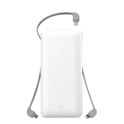 Battery Charger 10000mAh AC power banks battery powerbank power bank with built in cable UUTEK RSQ3-A