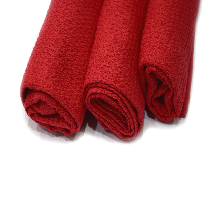 
COTTON CRAFT - 3 Pack - Waffle Weave Terry Kitchen Towels - 50x70Cm - 100% Cotton - Super Absorbent - Multi Purpose 