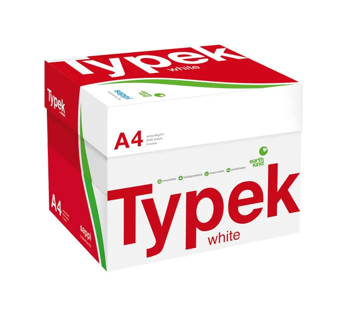 Cheap quality Typek White 80 GSM A4 Copy Paper Manufacturers