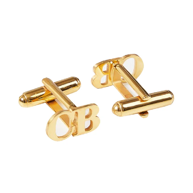 Customize metal letter cufflinks