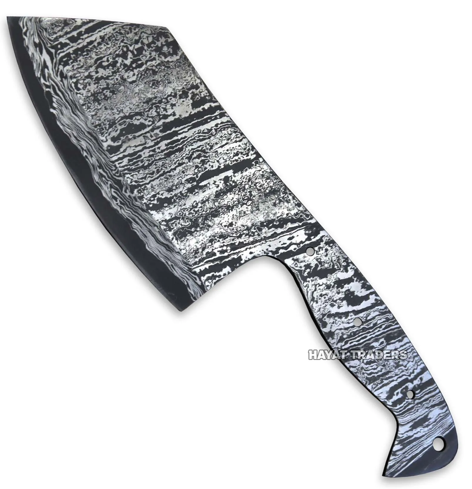  Охотничий нож из дамасской стали OAL San Mai 9 8 дюйма без лезвия Ручная ковка поставка ножей ручная работа