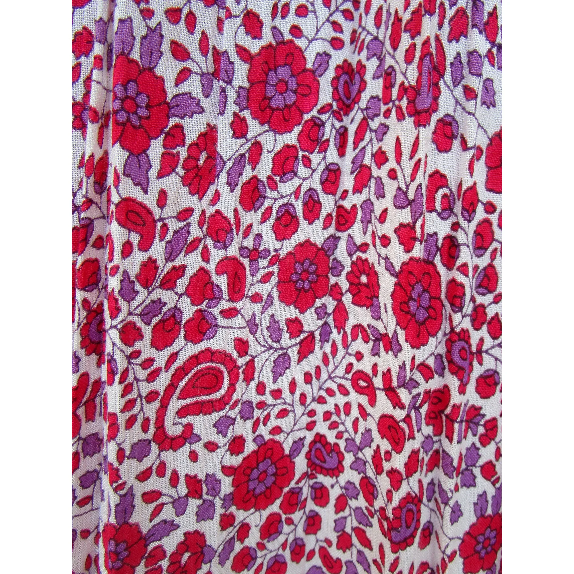 pink liberty floral printed rayon long maxi dress - Indian style collared neck maxi dress  -long sleeve maxi dress