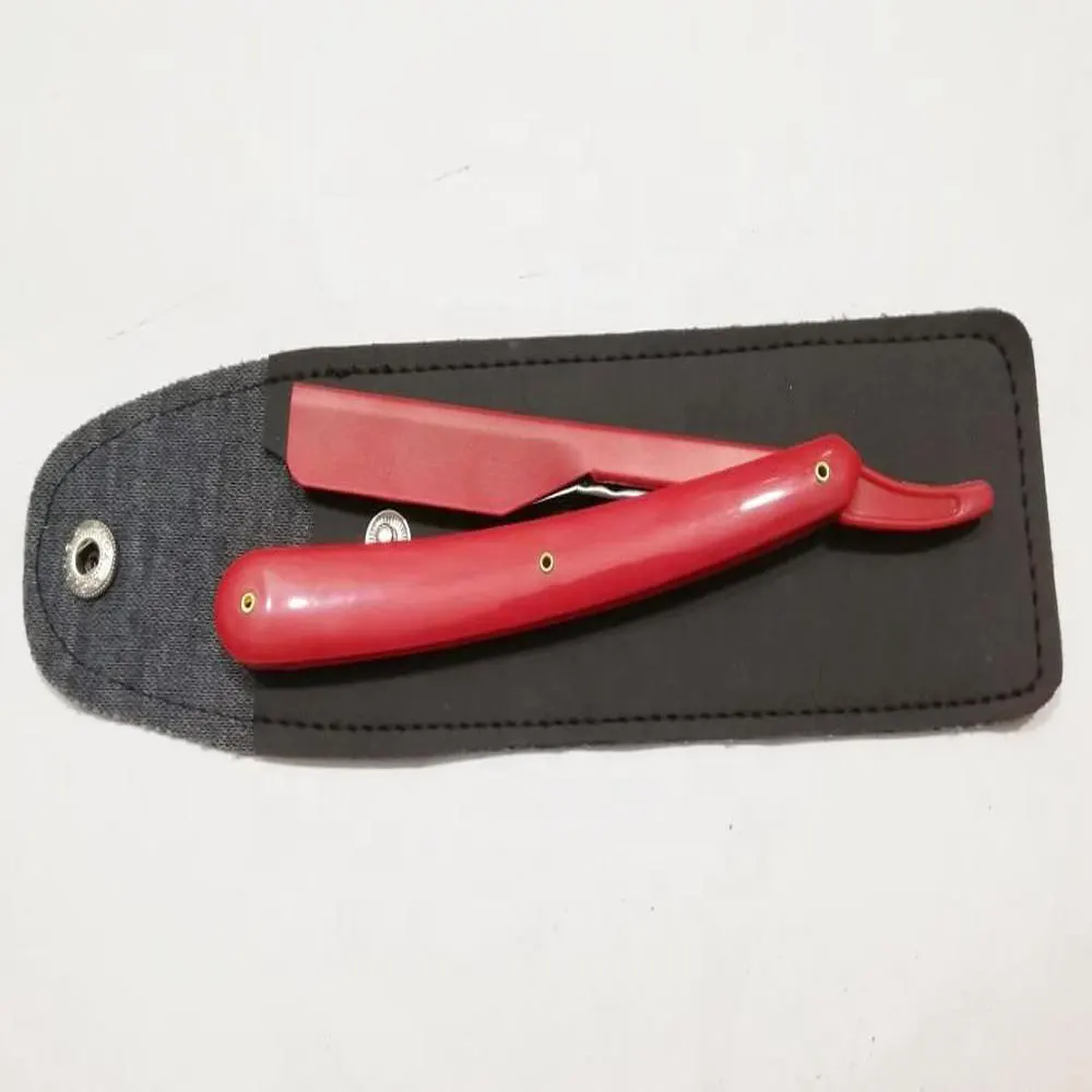Barber Edge Razor Folding Straight Shaving Razor Folding Shaving Knife plastic handle disposable  Straight razor Holder  handle