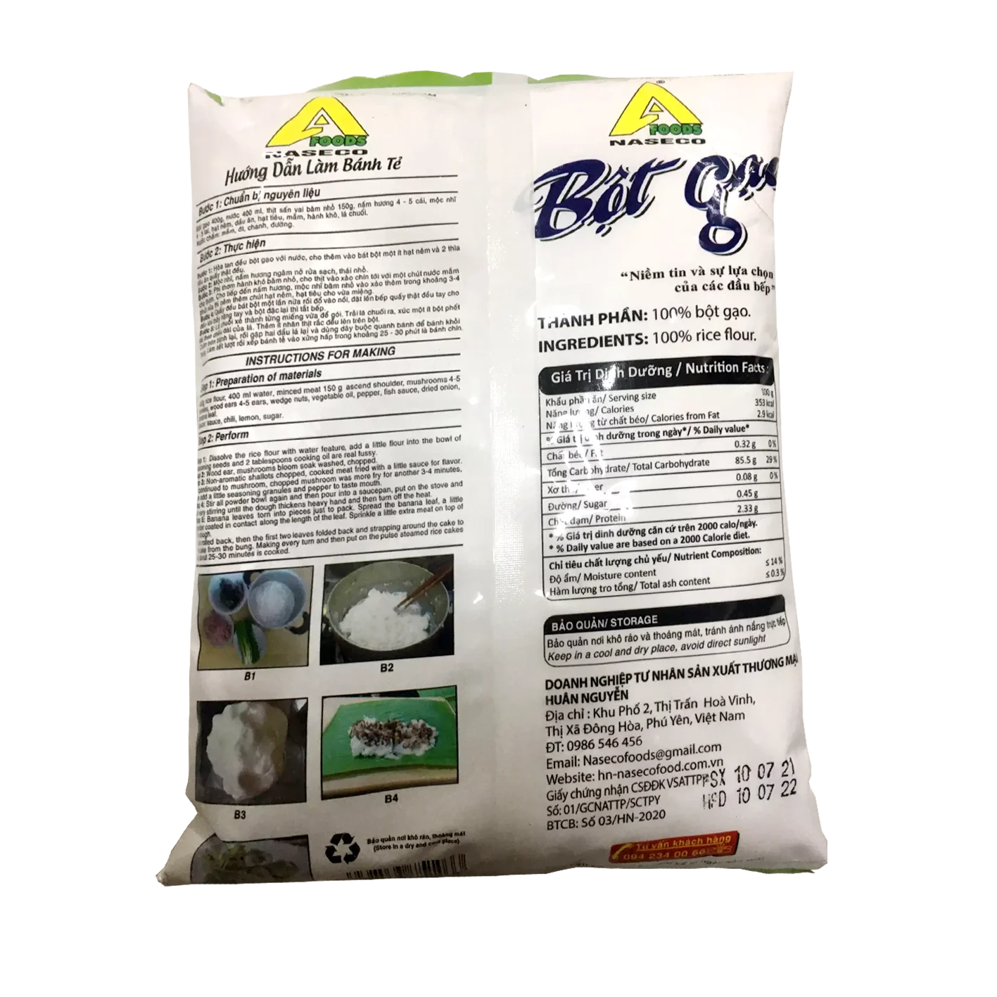 Natural High Amylose Rice Gluten Free Product Prices Rice Powder Flour For Bread from Vietnam