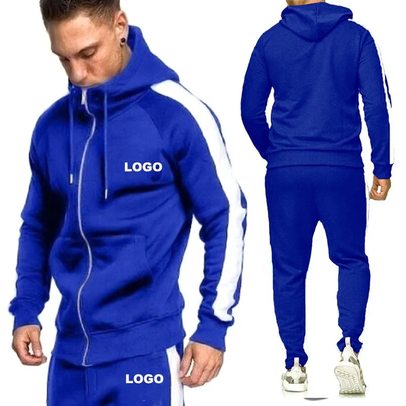 Custom logo Plain Tracksuit/Mens Tracksuit white/Red Training Tracksuit