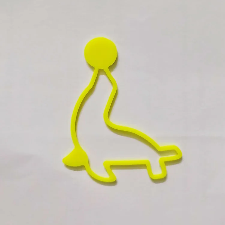  Colorful lovely elastic anti-slip silicone animal shape rubber hair