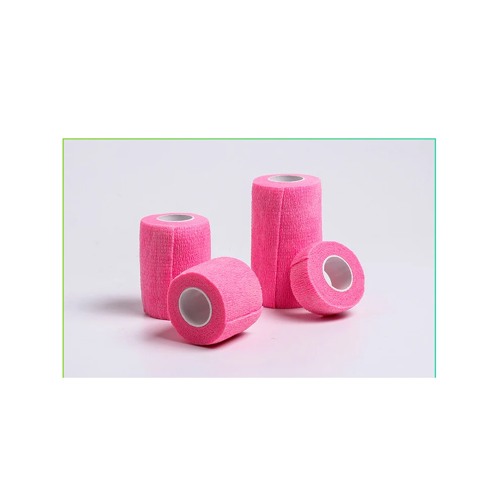 Blue High Elastic Self Adhesive Medical Bandage Tape For Wound