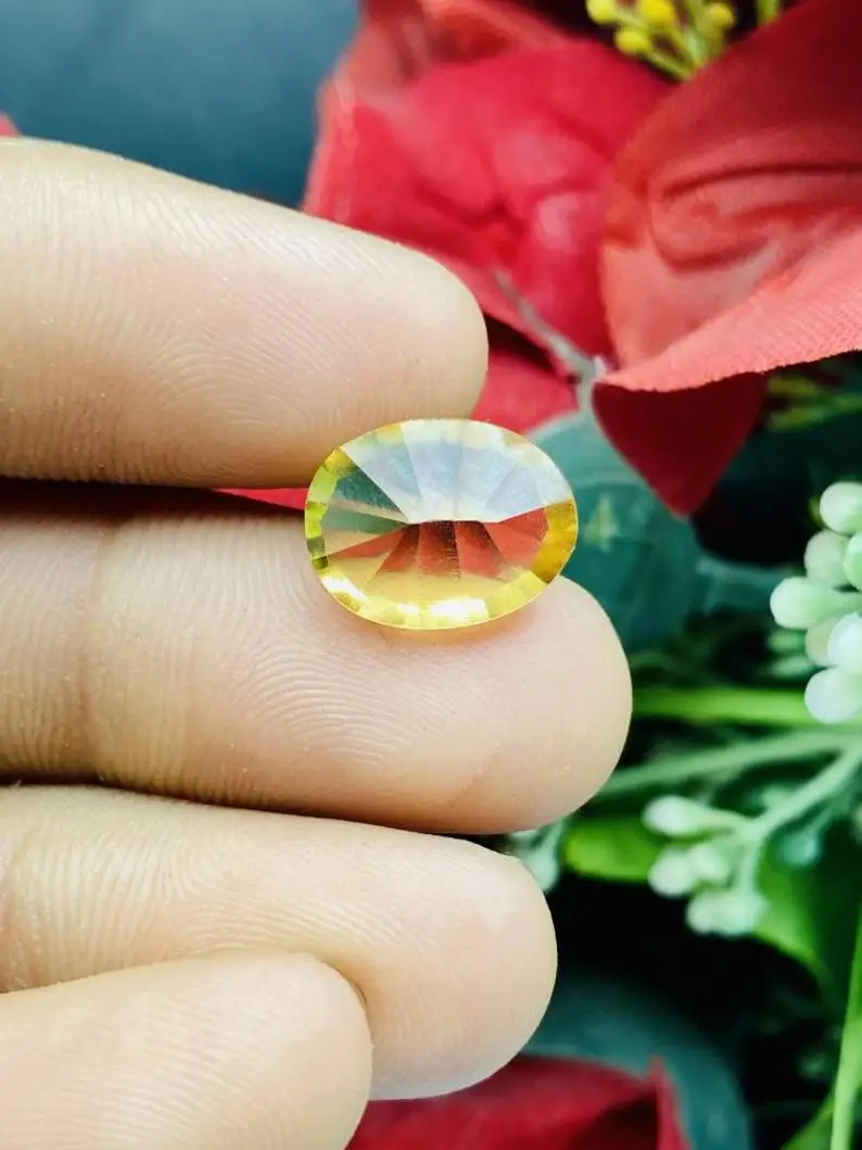 Top Quality 100% Natural Golden Citrine Cabochon Oval Shape Loose Genuine Gemstones For Exclusive Designer Jewelry Makings