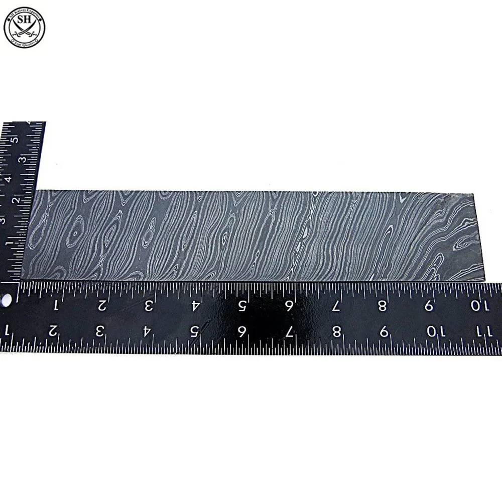 Damascus Steel Custom Handmade Rain Drop Pattern Billet for Blade Knife Material with Custom Sizes