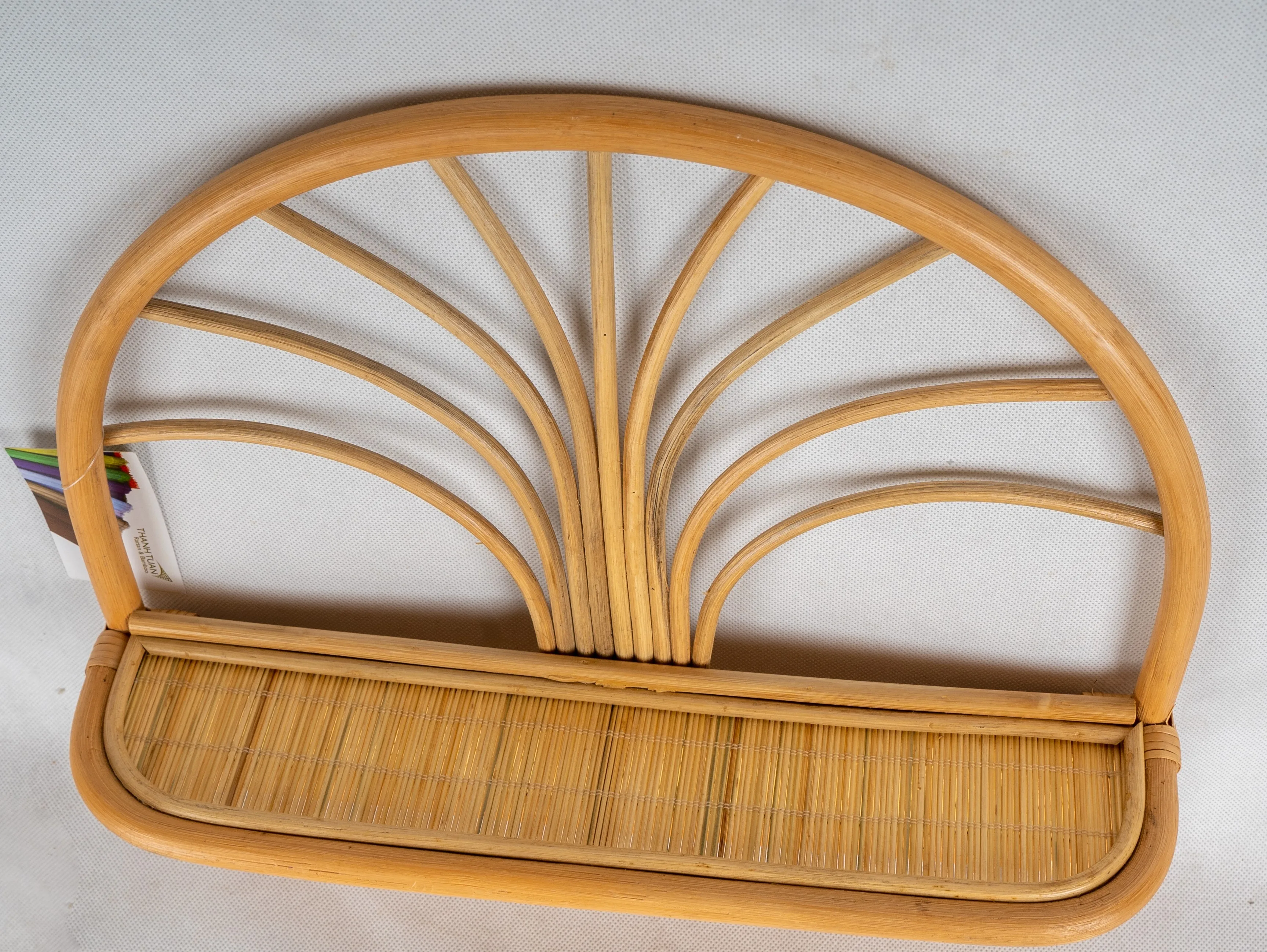 Rattan wall hanging storage shelf for home decoration Rattan Wall Shelf